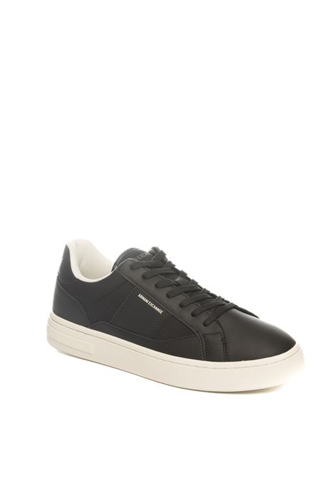 Black leather sneaker ARMANI EXCHANGE | XUX241XV911-K001